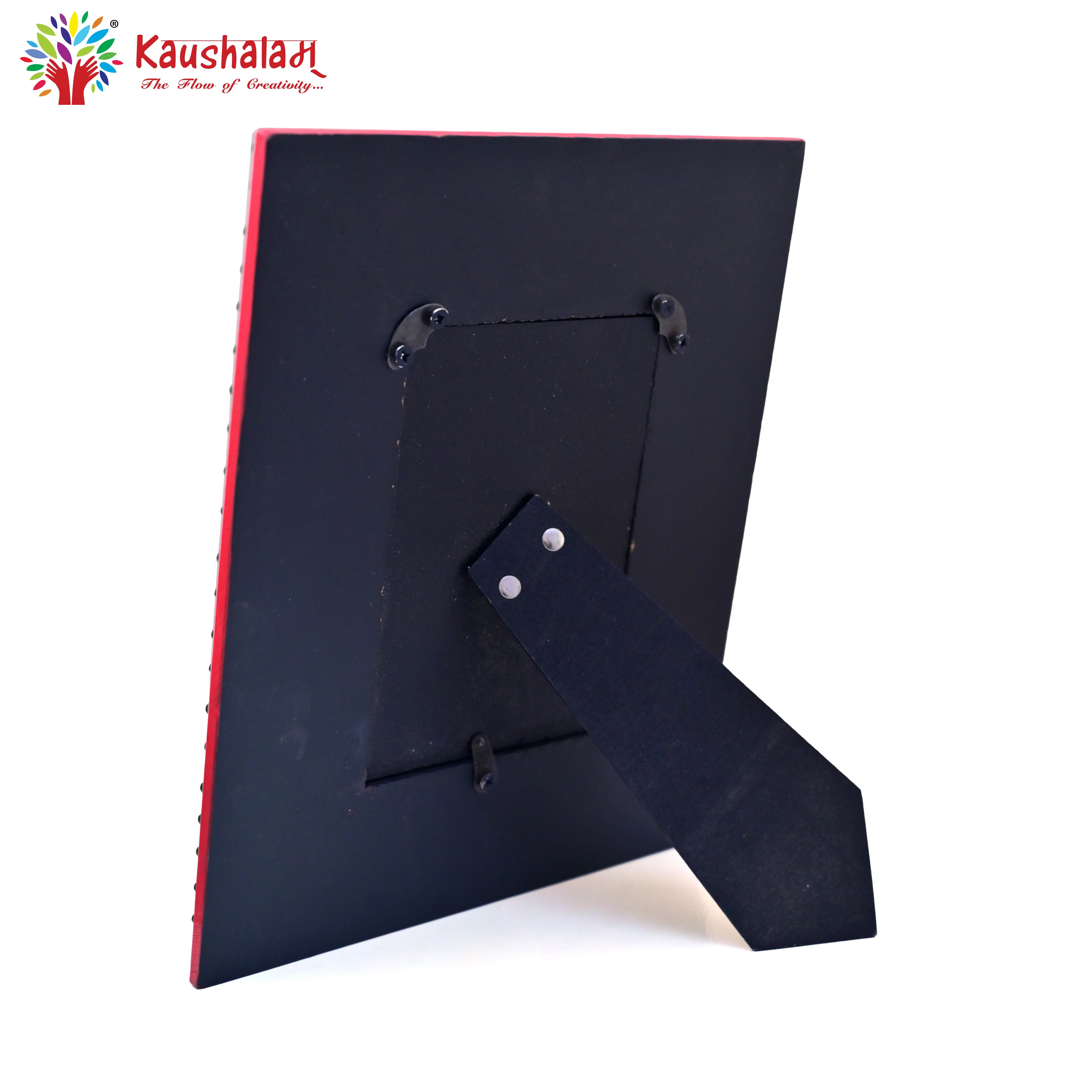 Hand Painted Photo Frame: Green Lotus
