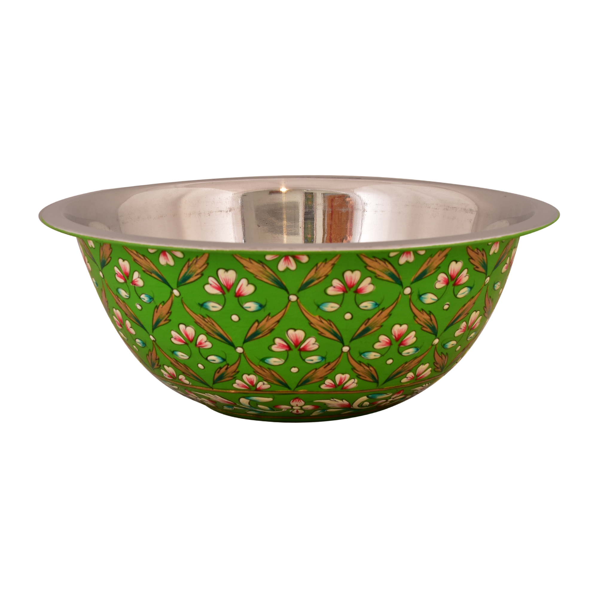 Hand painted Serving Bowl: Green Salad Bowl Hand painted Serving Bowl: Green Salad Bowl