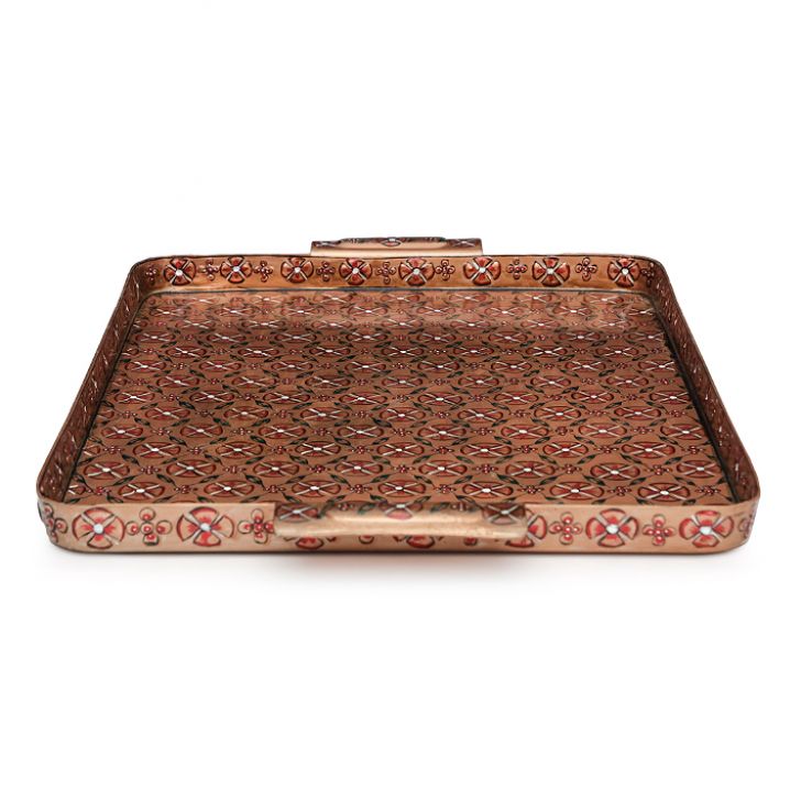 Metal Serving Tray - Antiqua Bronze Metal Serving Tray - Antiqua Bronze