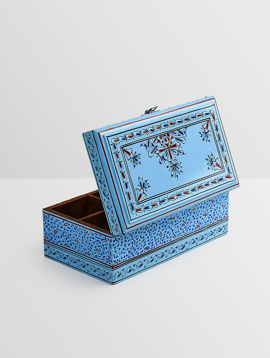 Hand Painted Tea Box : Mughal All Sky