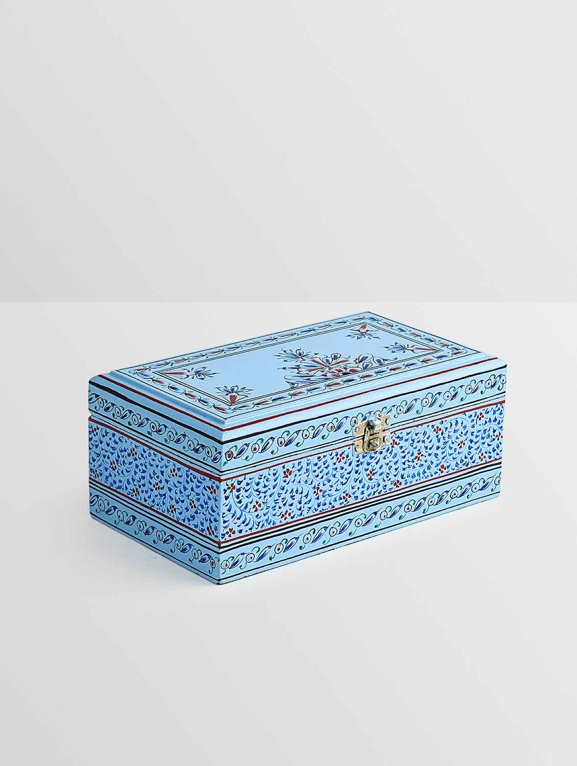 Hand Painted Tea Box : Mughal All Sky