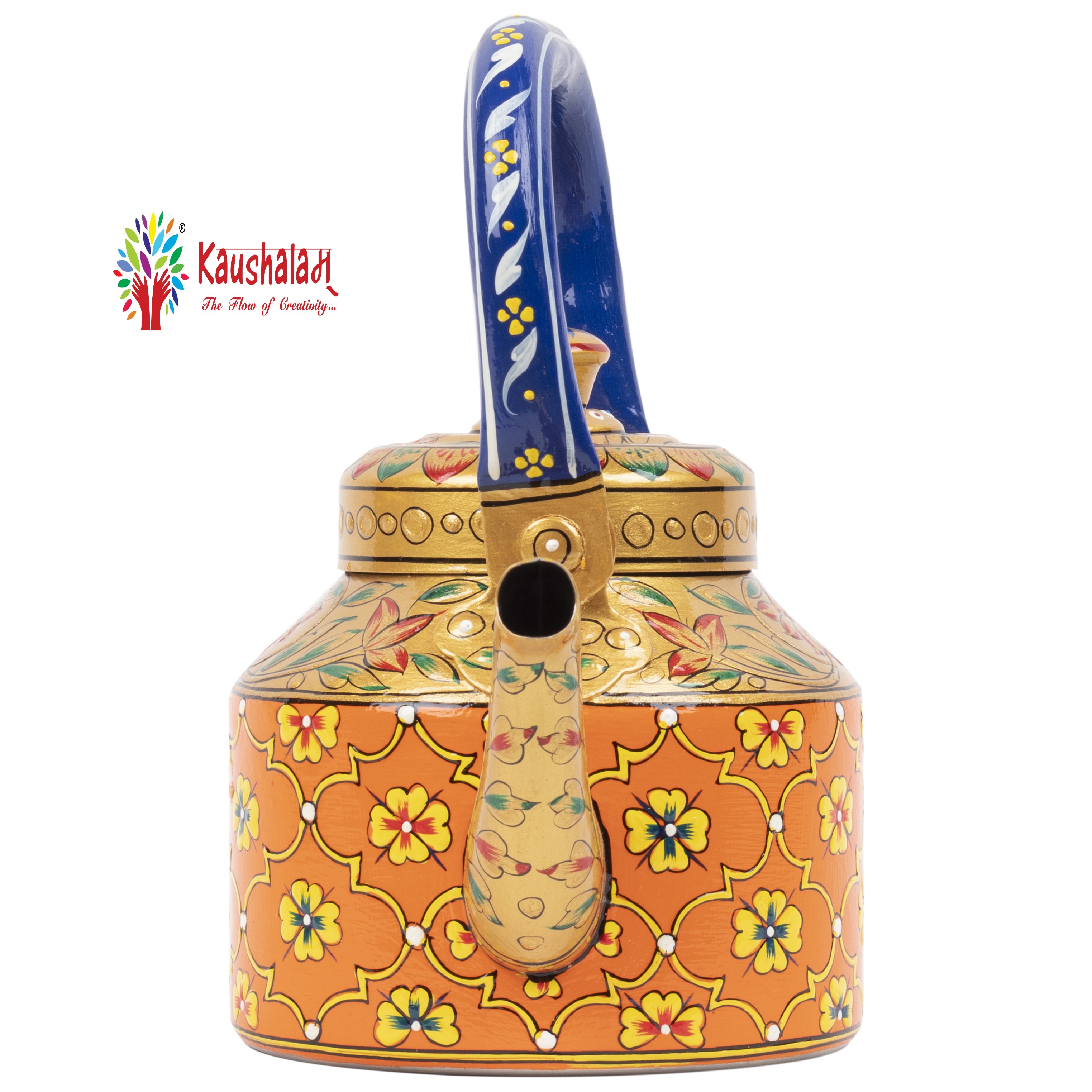 "Calista" - Hand painted Tea set with tea trolley "Calista" - Hand painted Tea set with tea trolley