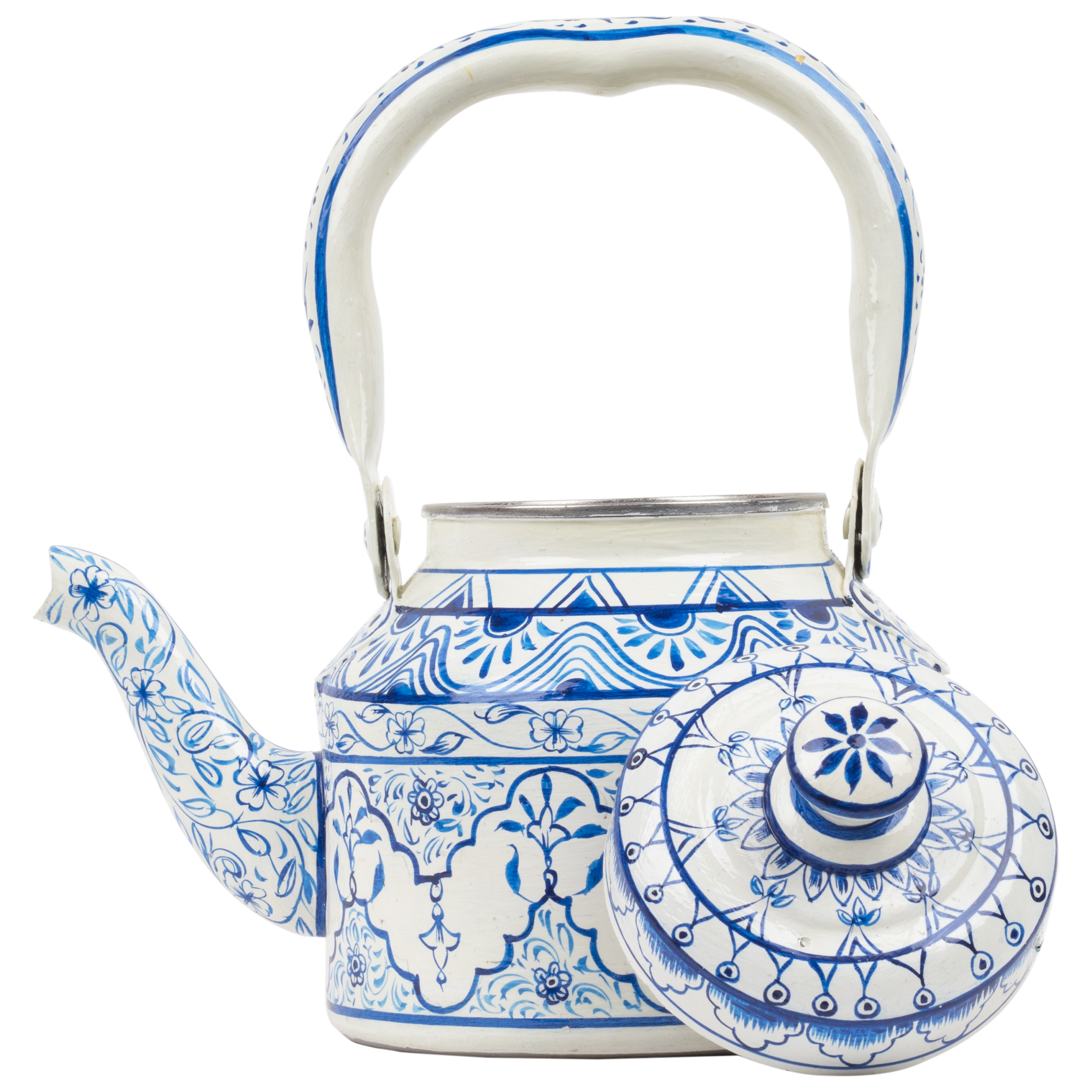 Hand painted Tea set with tea trolley -"Jaipur" Hand painted Tea set with tea trolley -"Jaipur"