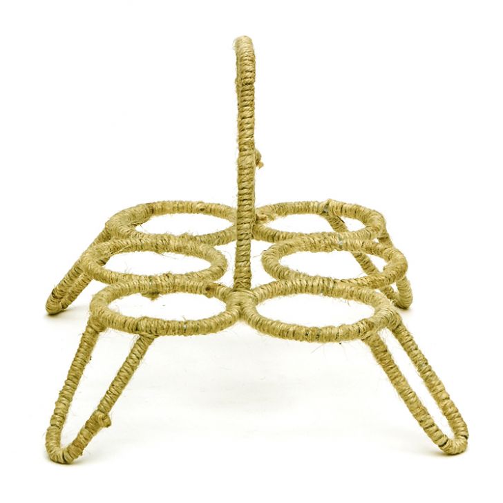 Hand Painted Tea Kettle with six glasses and stand : Eye Charmer