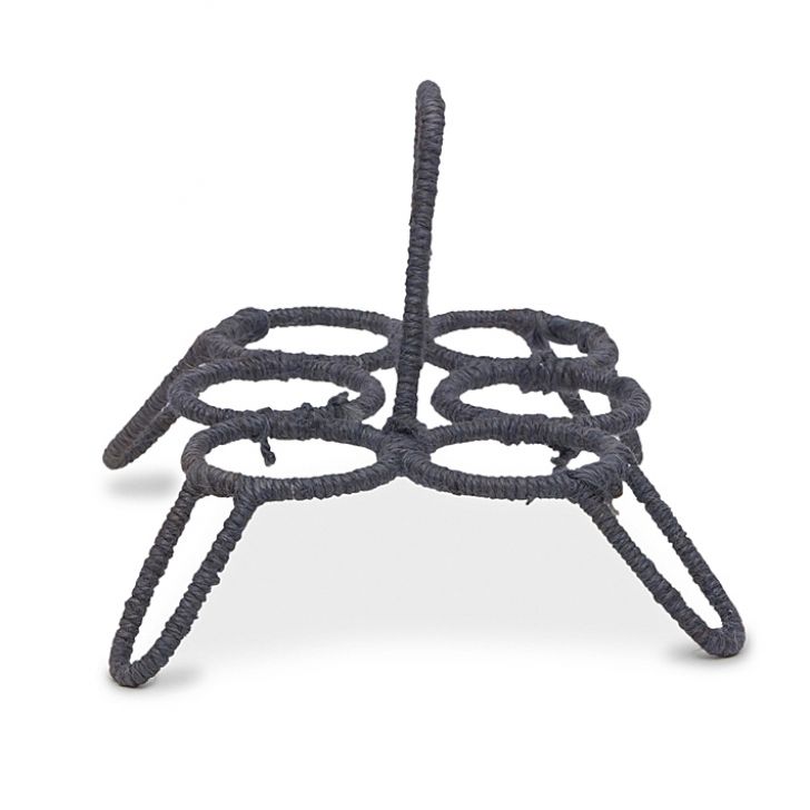 Hand Painted Tea Kettle with six glasses and stand: Pink Passion