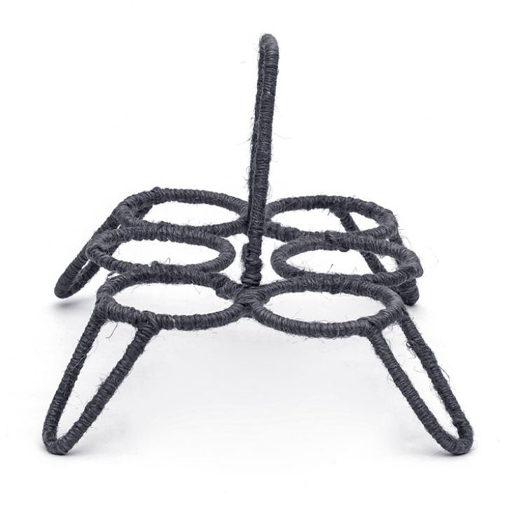 Hand Painted Tea set with Six Tea Glasses & Holder : Antiqua Fiery Red