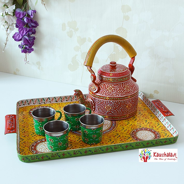 Hand Painted Tea Set : Royal Rajasthan