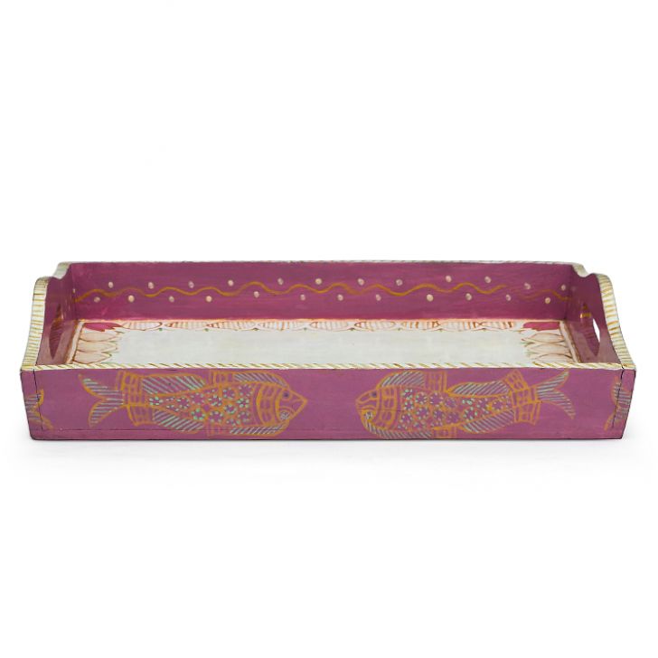 Hand Painted Tea Set: Pink Pond