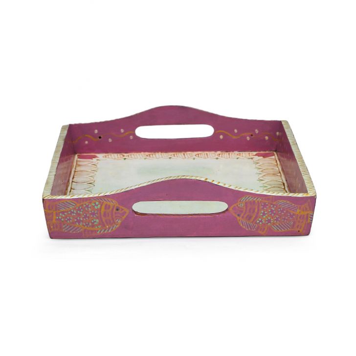 Hand Painted Tea Set: Pink Pond