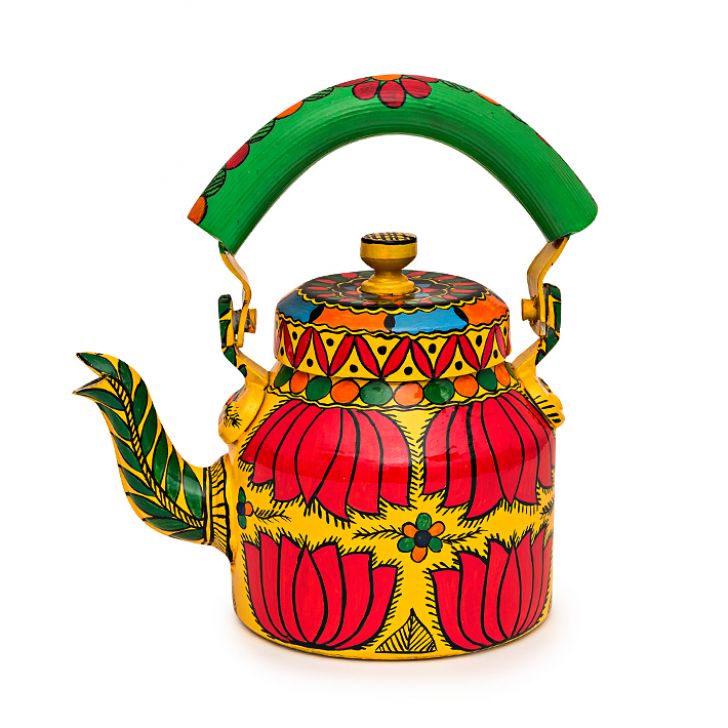 Hand Painted Tea Set : Yellow Lotus Hand Painted Tea Set : Yellow Lotus