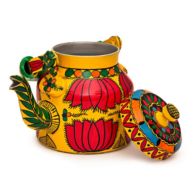 Hand Painted Tea Set : Yellow Lotus Hand Painted Tea Set : Yellow Lotus