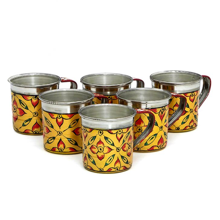 Hand Painted Tea Set : Golden Glow
