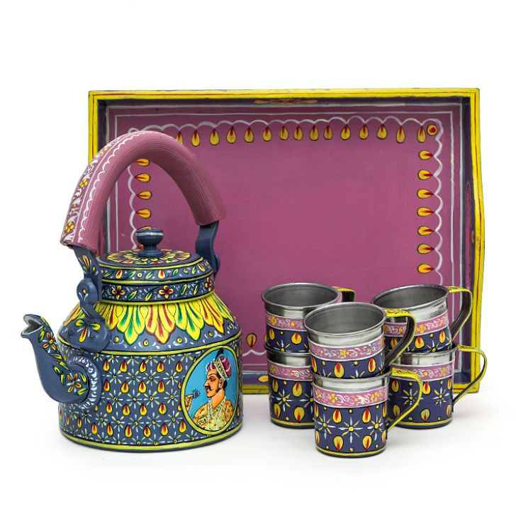 Hand Painted Tea Set : Royal-King & Queen Tea Set