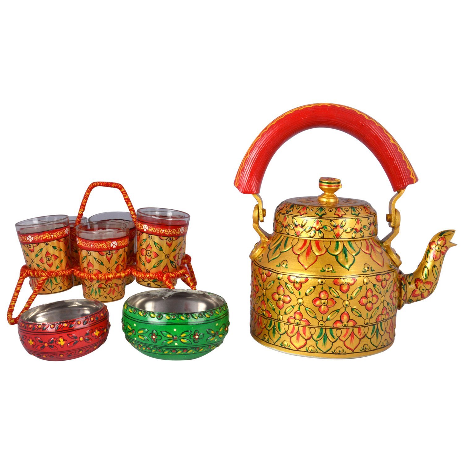 Hand Painted Tea Set - Golden Glow Hand Painted Tea Set - Golden Glow
