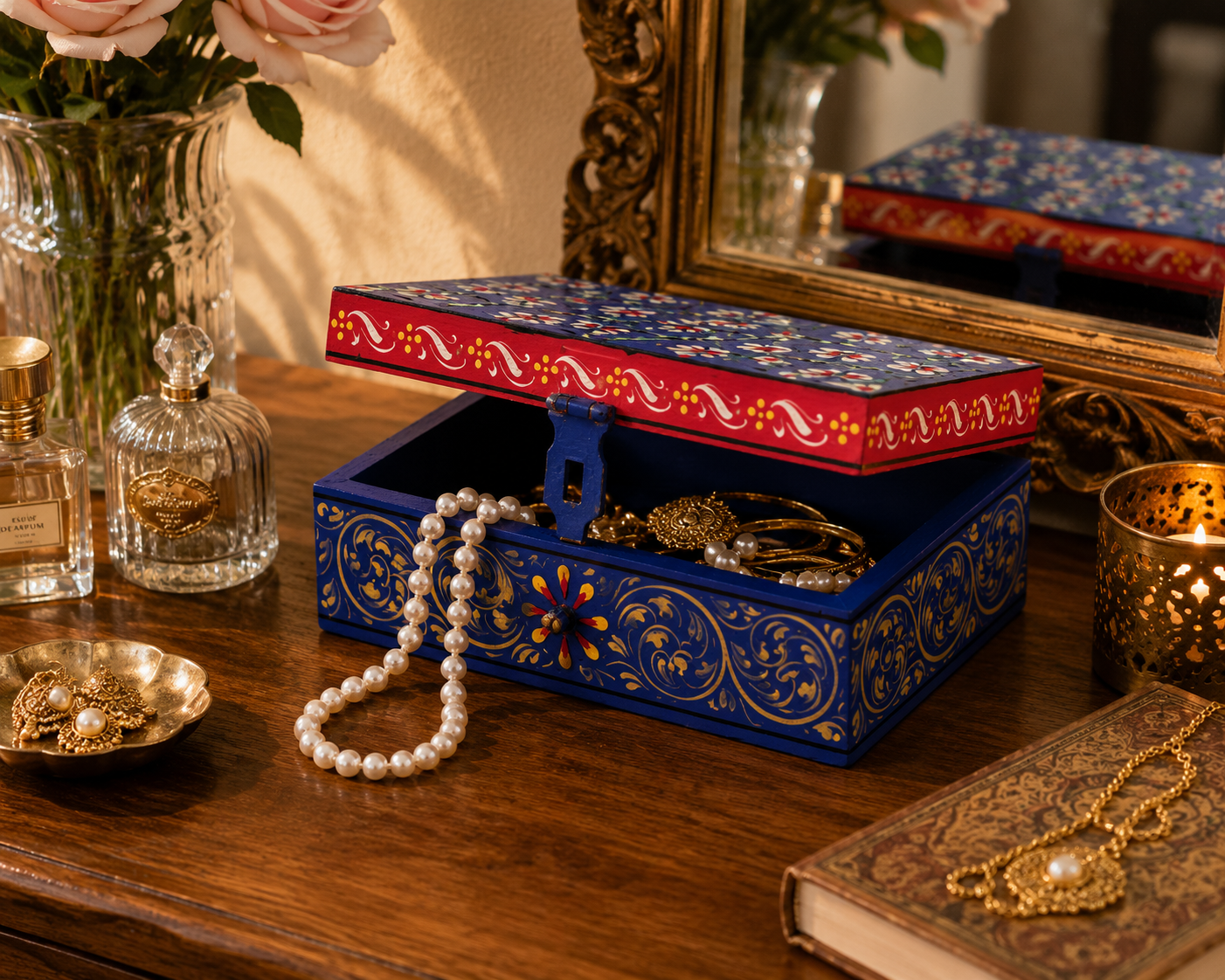 NEELKUNJ – Hand-Painted Jewelry & Keepsake Box