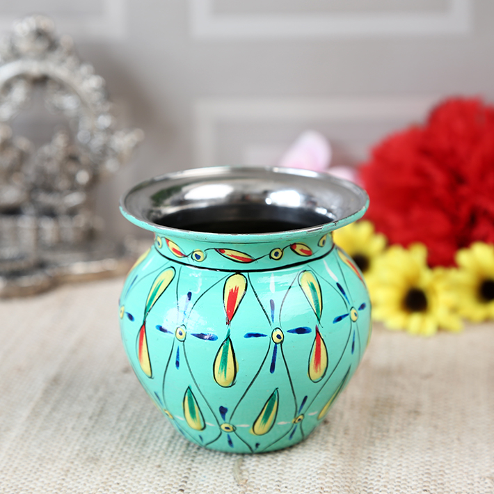 Stainless steel kalash - Sea Green Stainless steel kalash - Sea Green