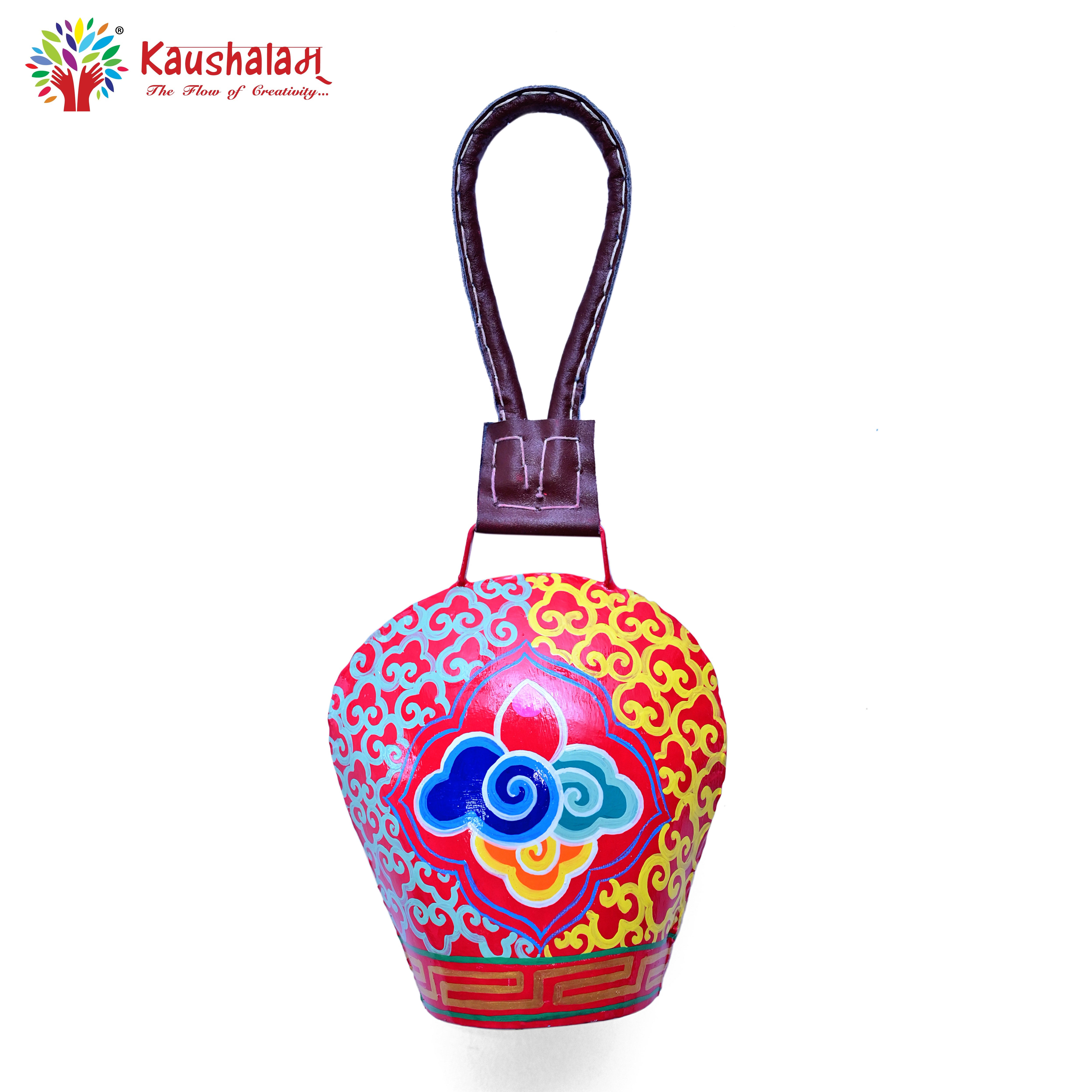 Hand Painted Swiss Cow Bells Set of 4: Meraki