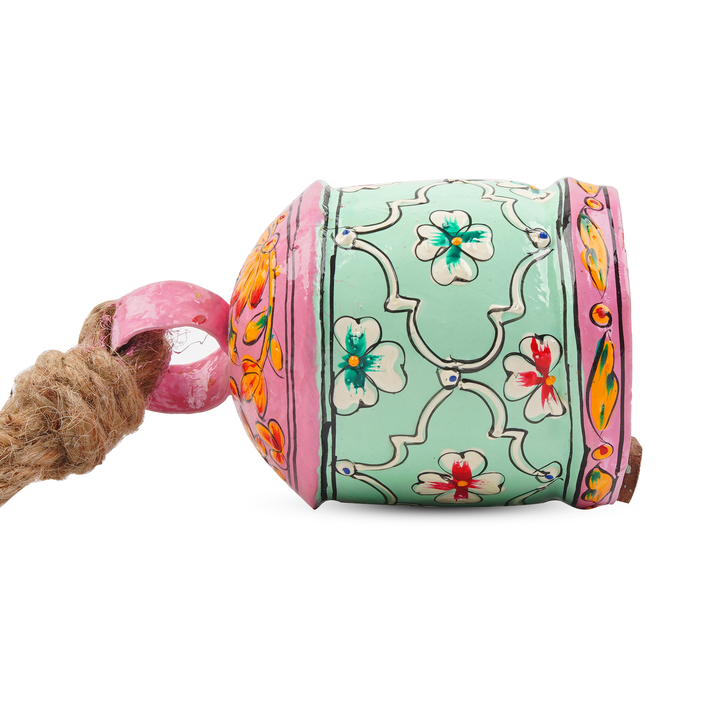 Hand Painted Cow Bells Set of 5: Serene