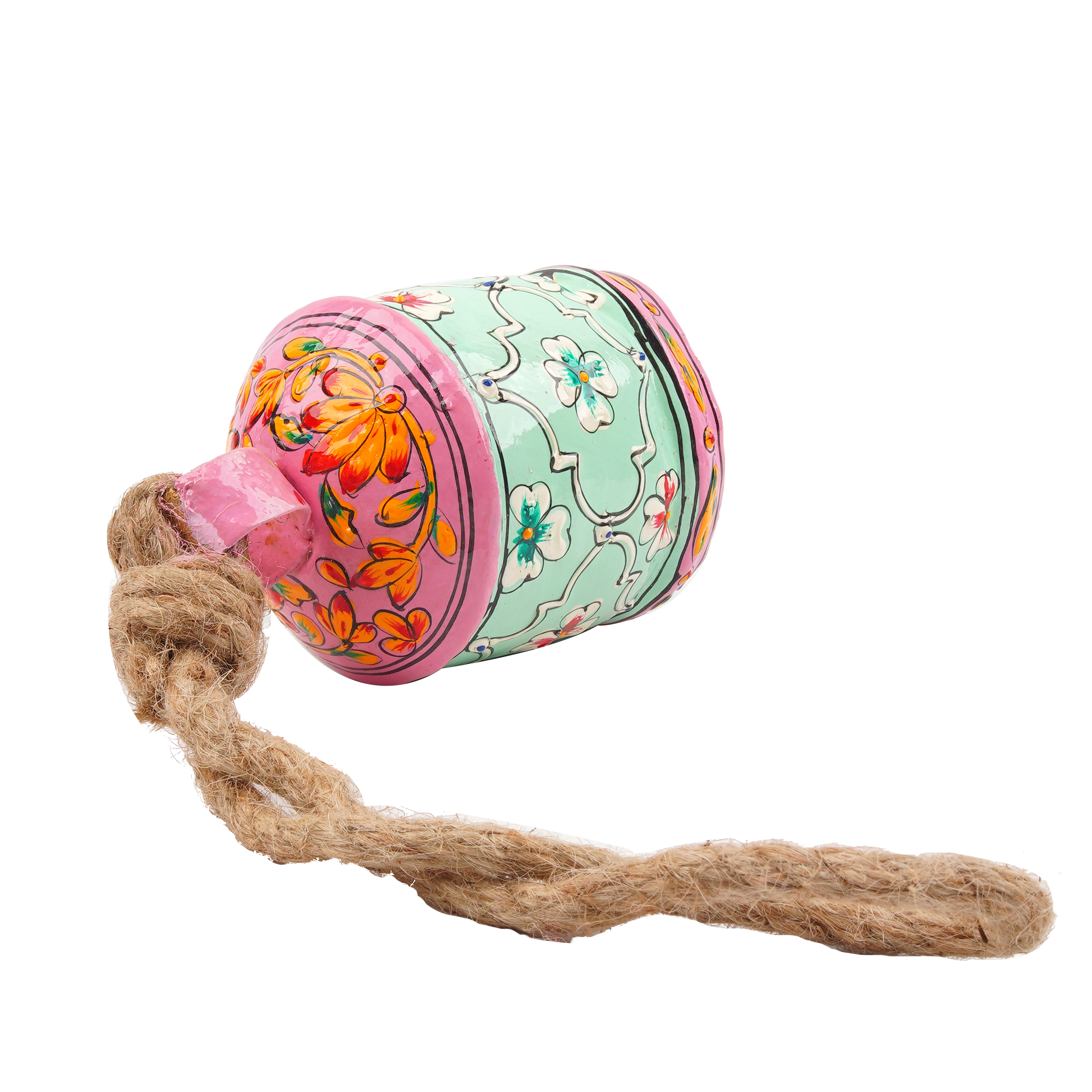 Hand Painted Cow Bells Set of 5: Serene