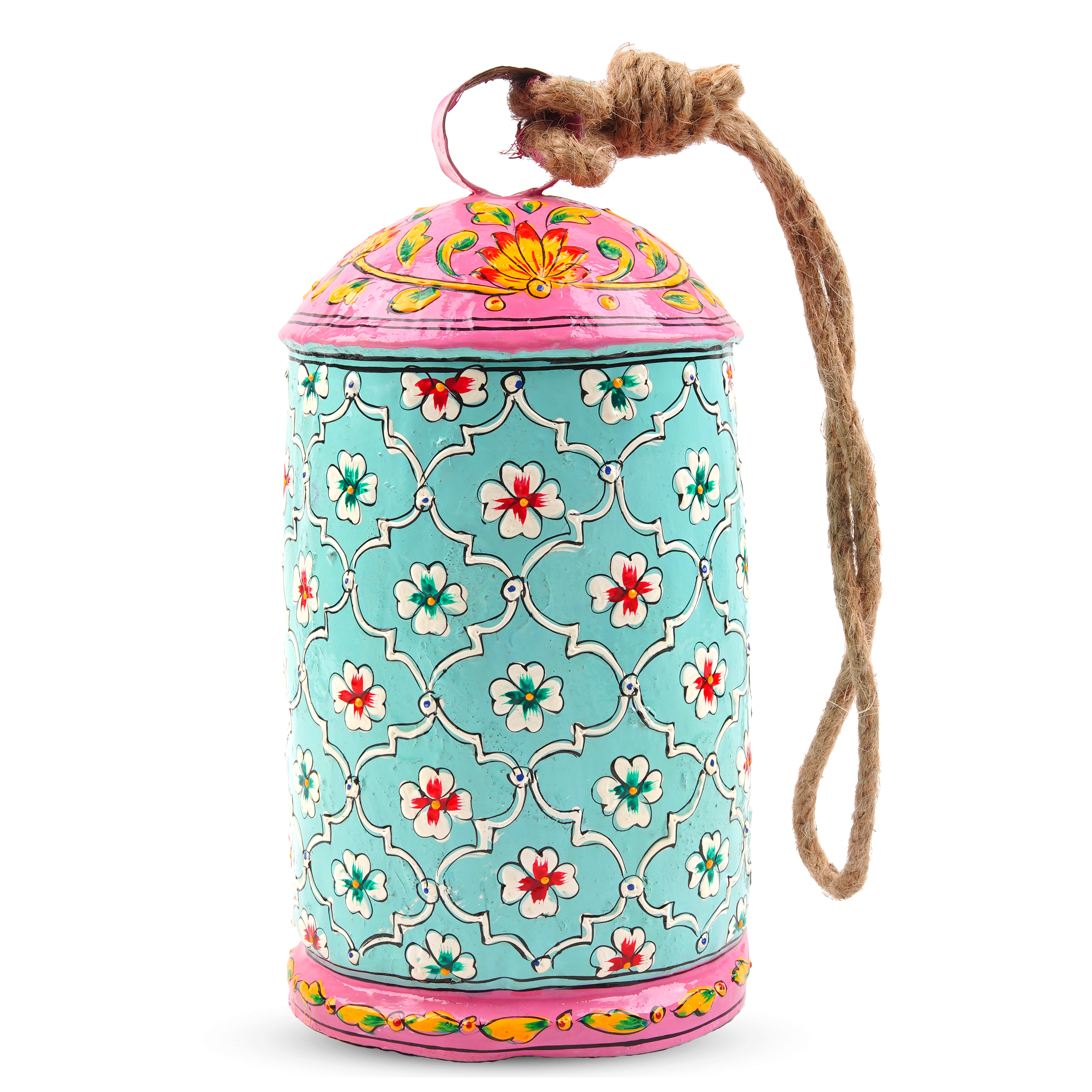 Hand Painted Cow Bells Set of 5: Serene