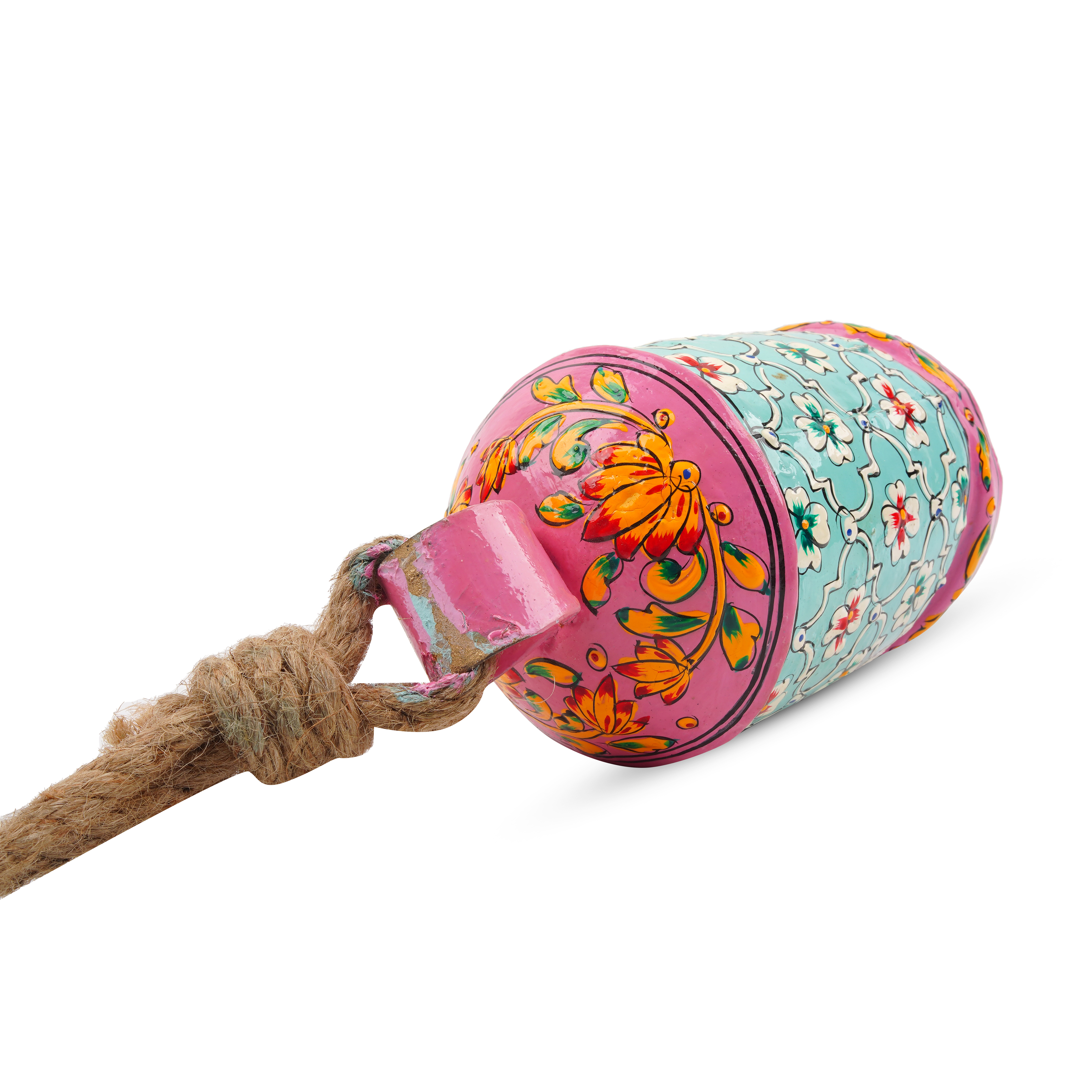Hand Painted Cow Bells Set of 5: Serene