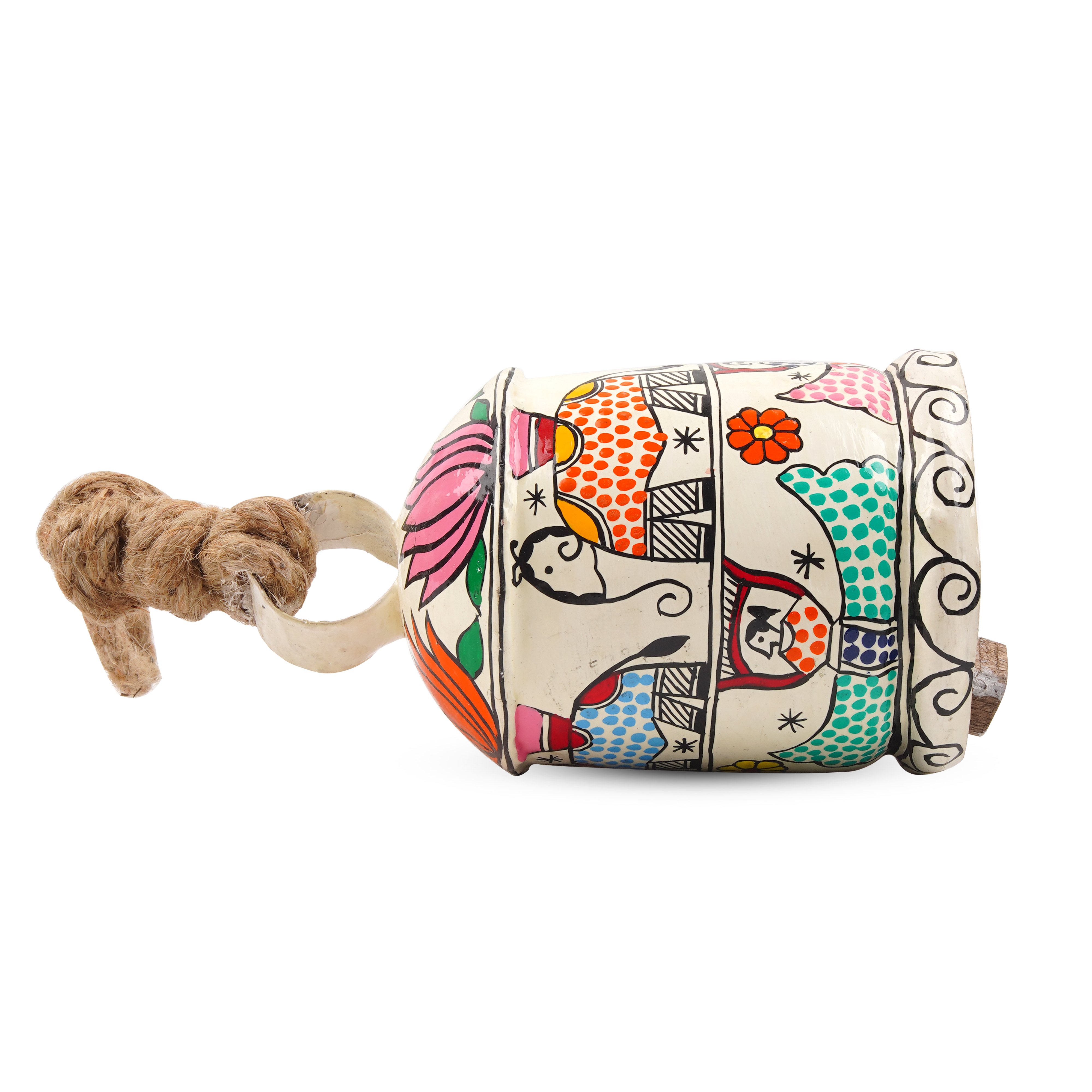 Hand Painted Cow Bells Set of 5 : Suramaya