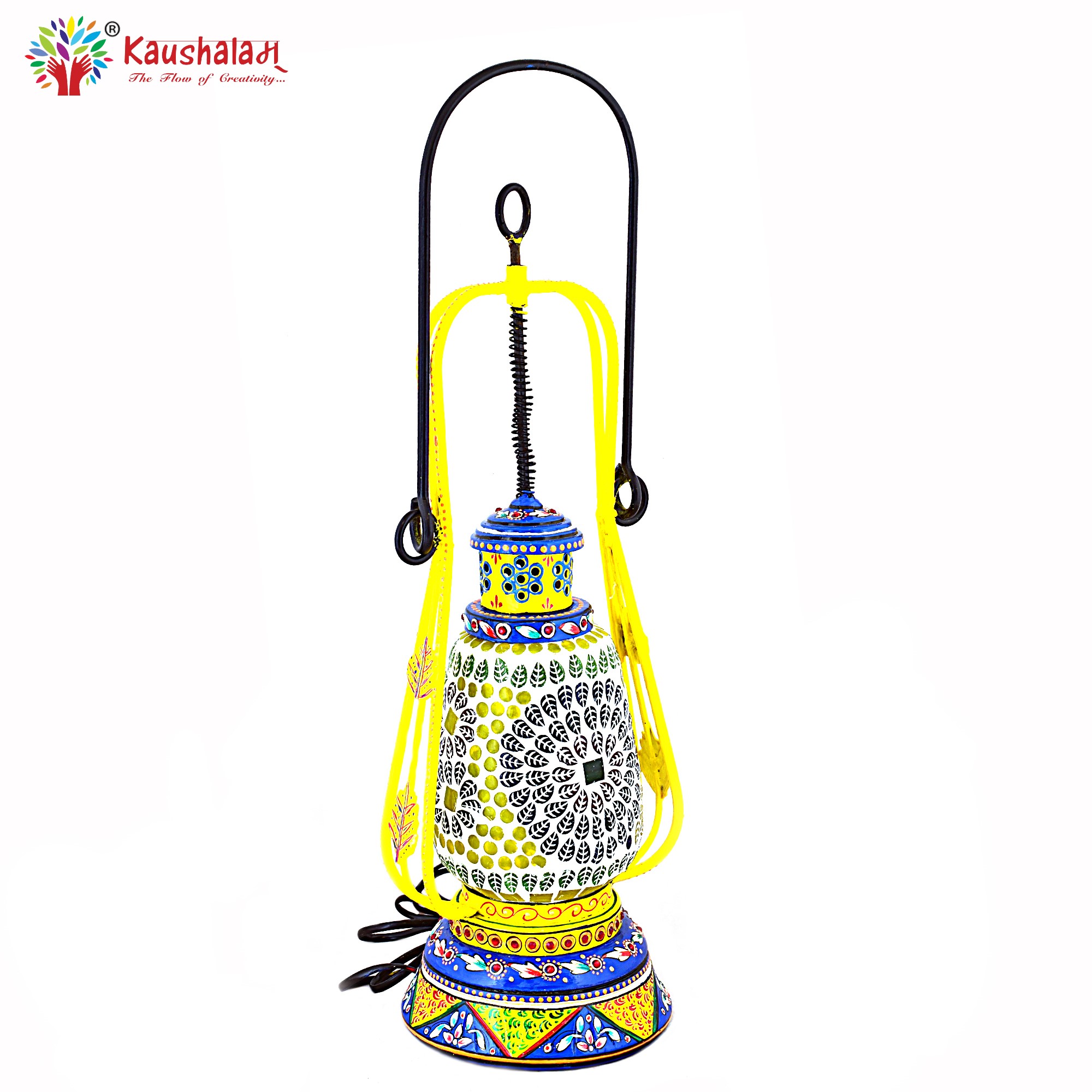 Mosaic Hand  Painted Bulb Lantern