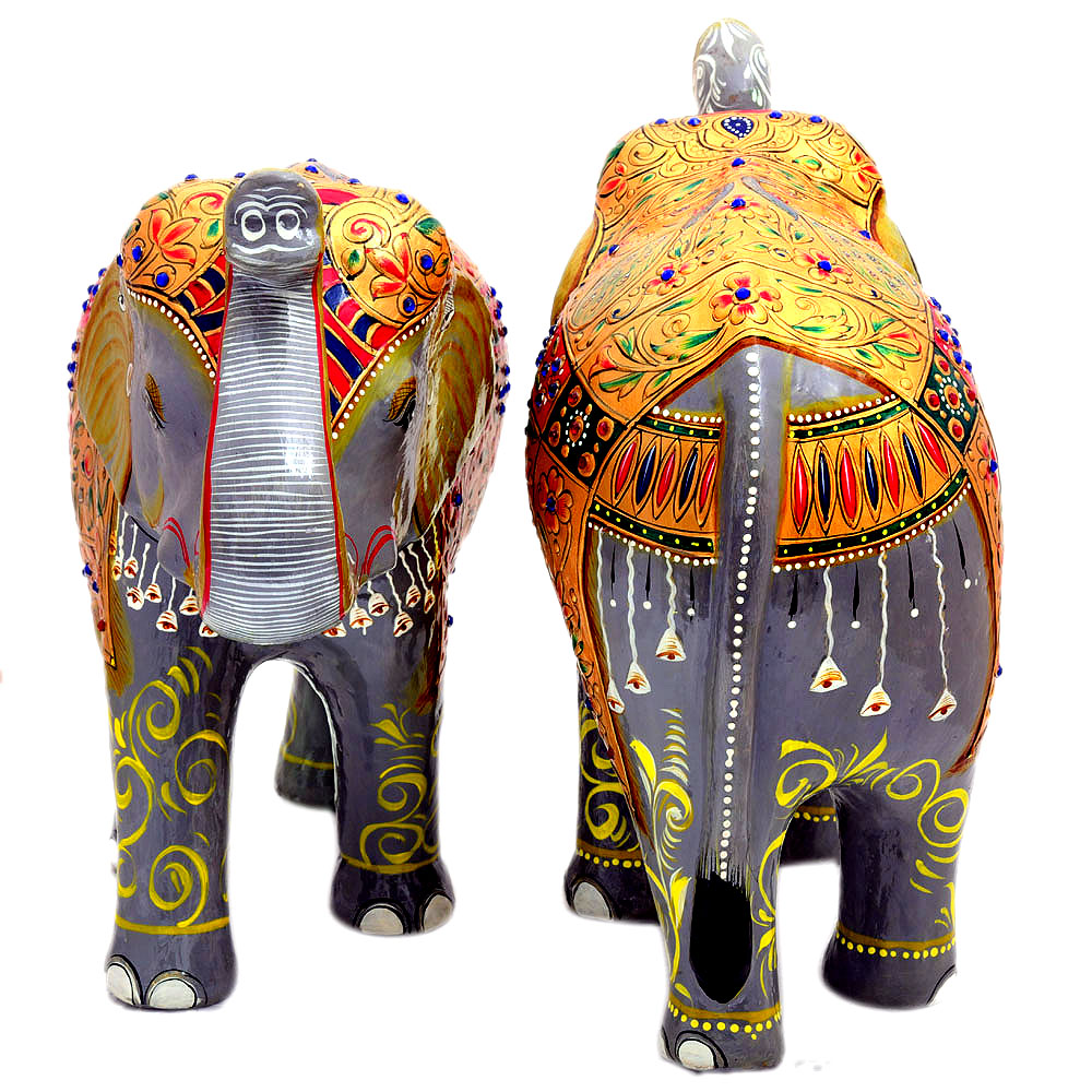 Hand Painted Elephant set: Indian Elephant