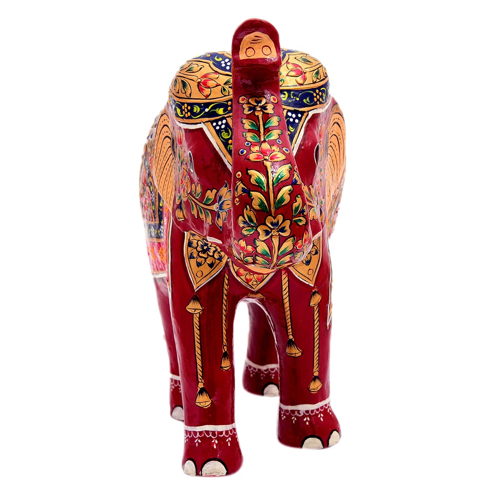 Hand Painted Elephant set of 2: Indian Elephant Set