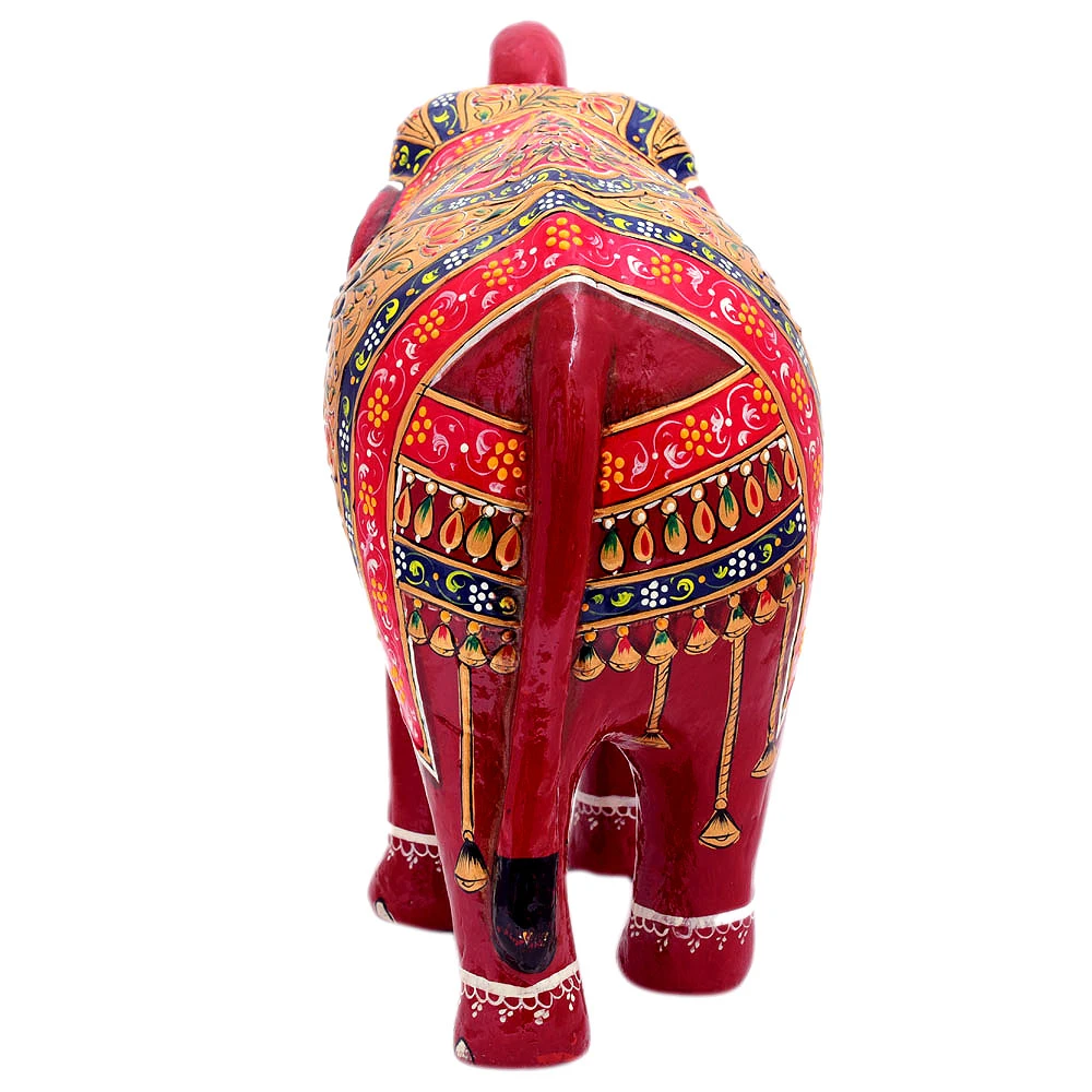 Hand Painted Elephant set of 2: Indian Elephant Set