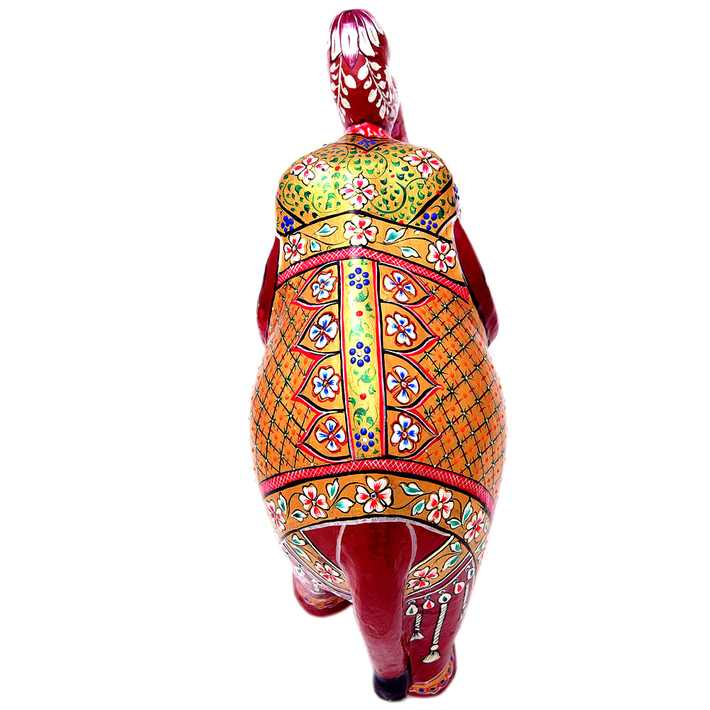 Hand   Painted  Elephant Couple