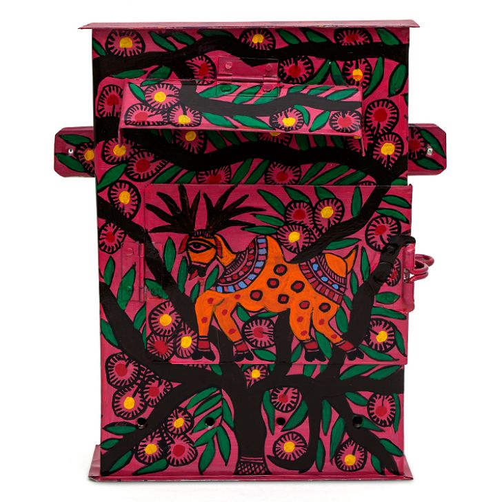 Reindeer – The Forest Wanderer Hand Painted Folk Art Letter Box
