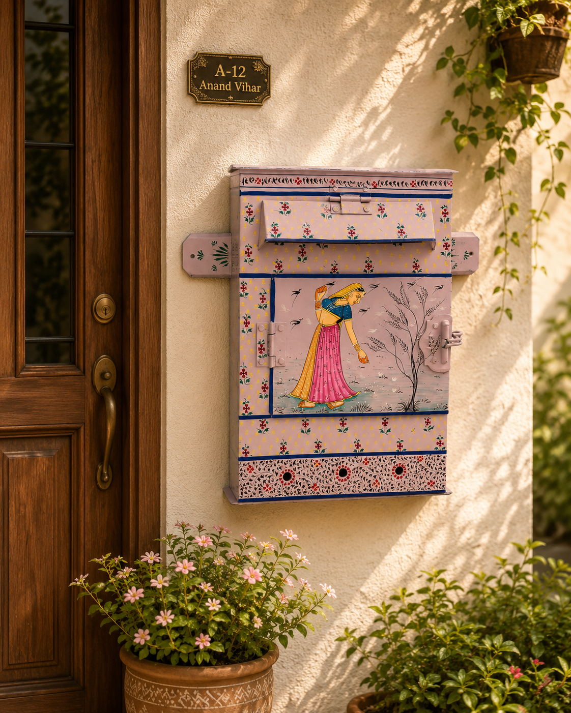 Hand Painted Postbox: Intazar