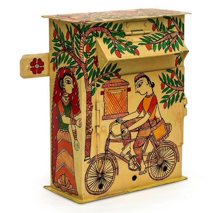 Hand Painted Letter Box : Dakiya The Post man