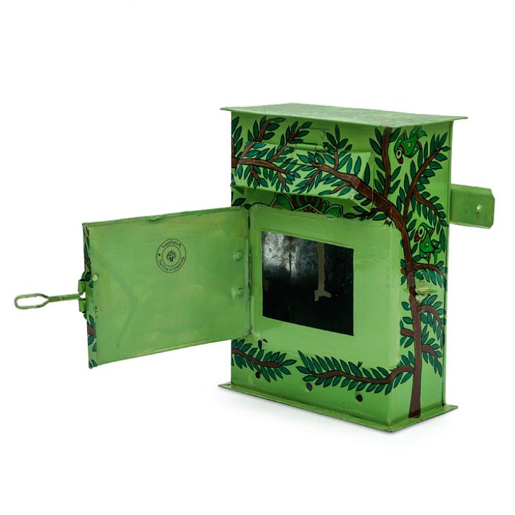 The Sun : Hand Painted  Postbox