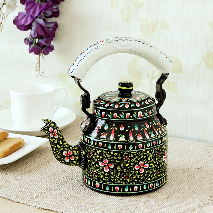Charming Hand-Painted Teapot for Tea Lovers :  Glitzy