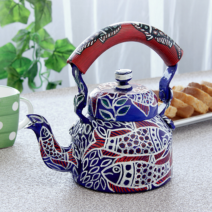 Charming Hand-Painted Teapot for Tea Lovers : 'Shine On' Charming Hand-Painted Teapot for Tea Lovers : 'Shine On'