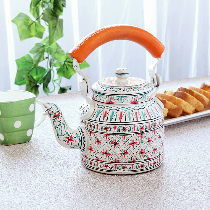 Charming Hand-Painted Teapot for Tea Lovers: Lucky Fish