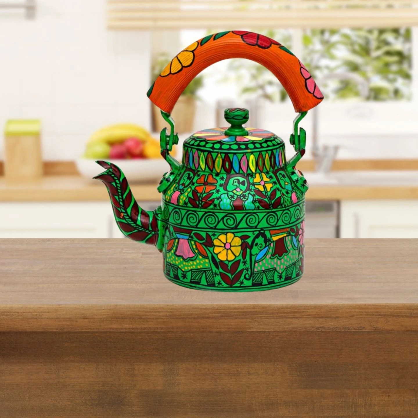 Charming Hand-Painted Teapot for Tea Lovers: Mela