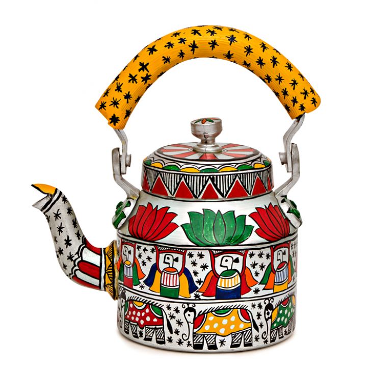 Charming Hand-Painted Teapot for Tea Lovers: Kamla