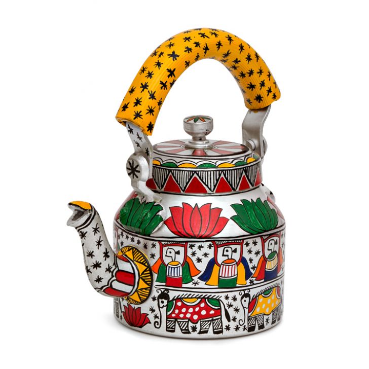 Charming Hand-Painted Teapot for Tea Lovers: Kamla