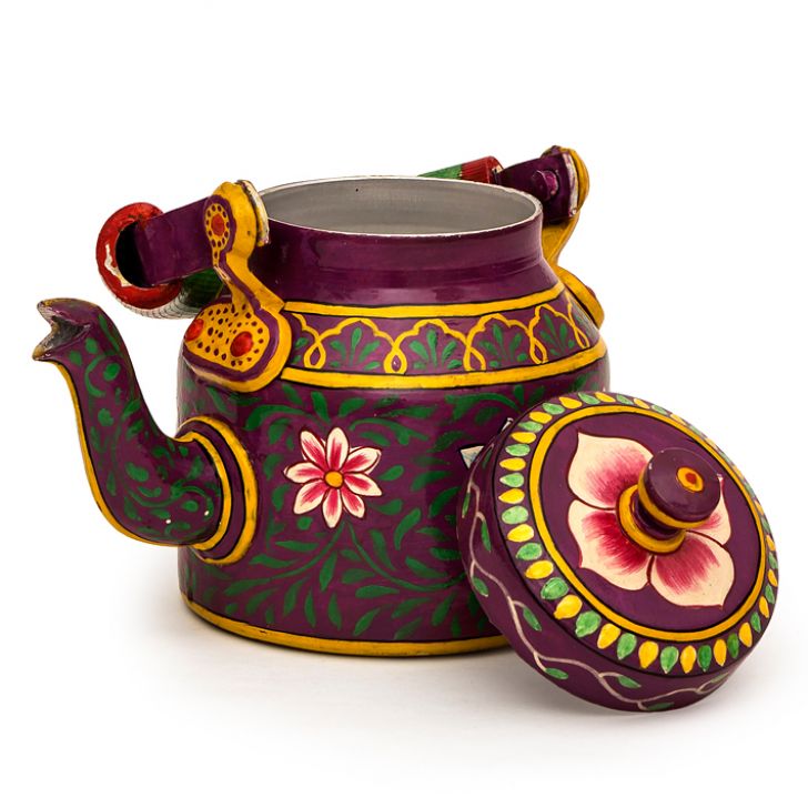 RAJANI – Hand-Painted Tea Kettle | Aluminium 750 ml