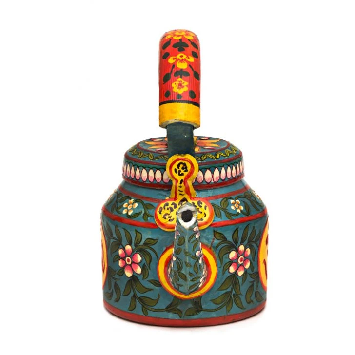 SHIVANSHI – Hand-Painted Om Tea Kettle | Aluminium 750 ml