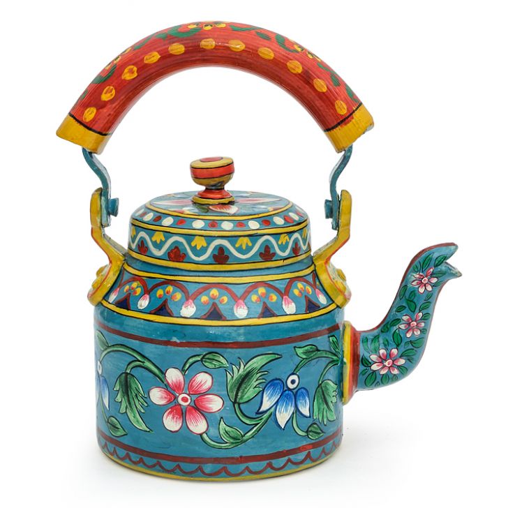 Charming Hand-Painted Teapot for Tea Lovers: Om