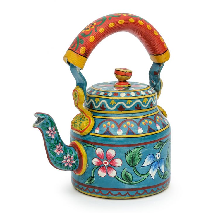Charming Hand-Painted Teapot for Tea Lovers: Om