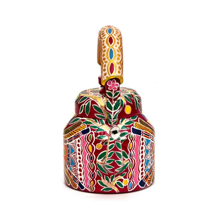 MAYURI | Hand-Painted Tea Kettle | Aluminium 750 ml
