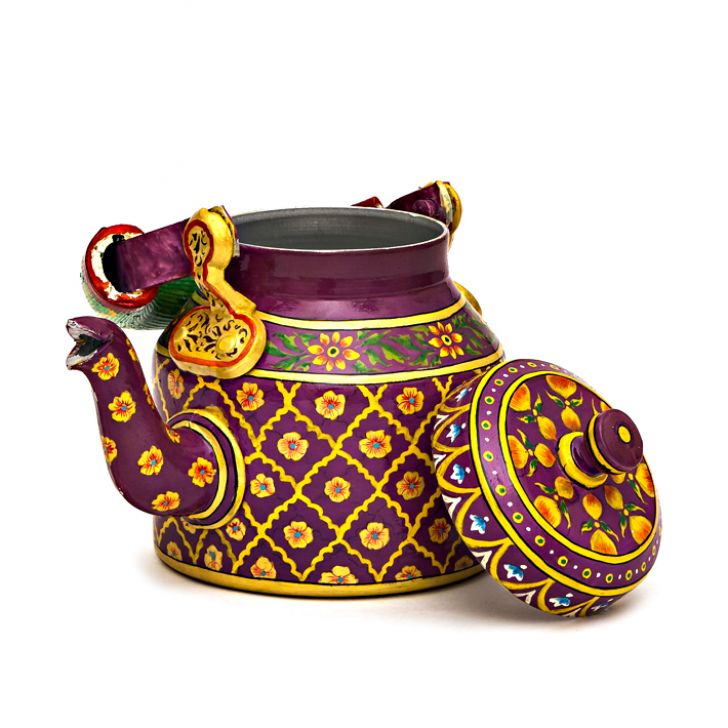 Vidya | Hand-Painted Tea Kettle | Aluminium 750 ml