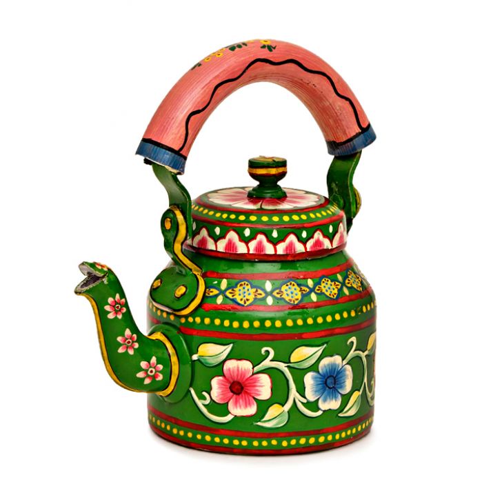 Charming Hand-Painted Teapot for Tea Lovers: Vine