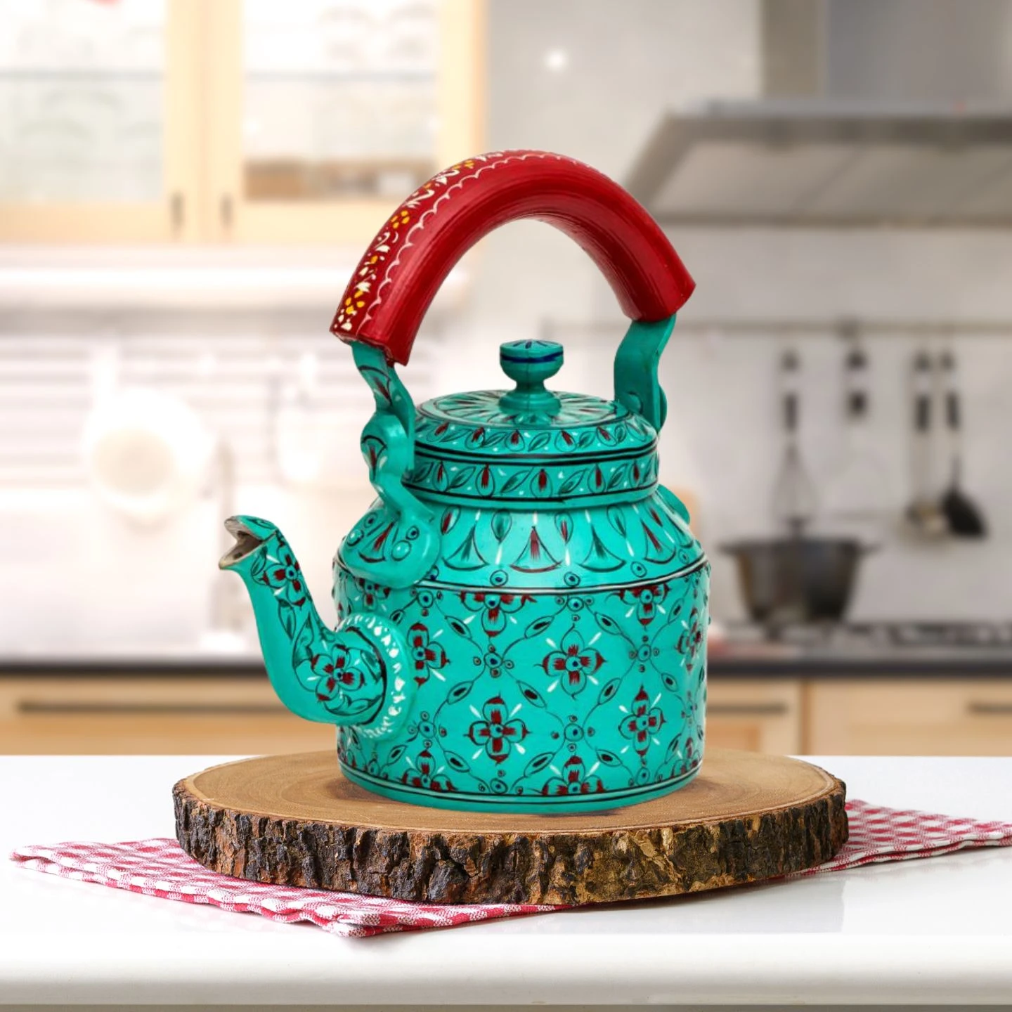 Hand-Painted Teapot for Tea Lovers: Vibrant