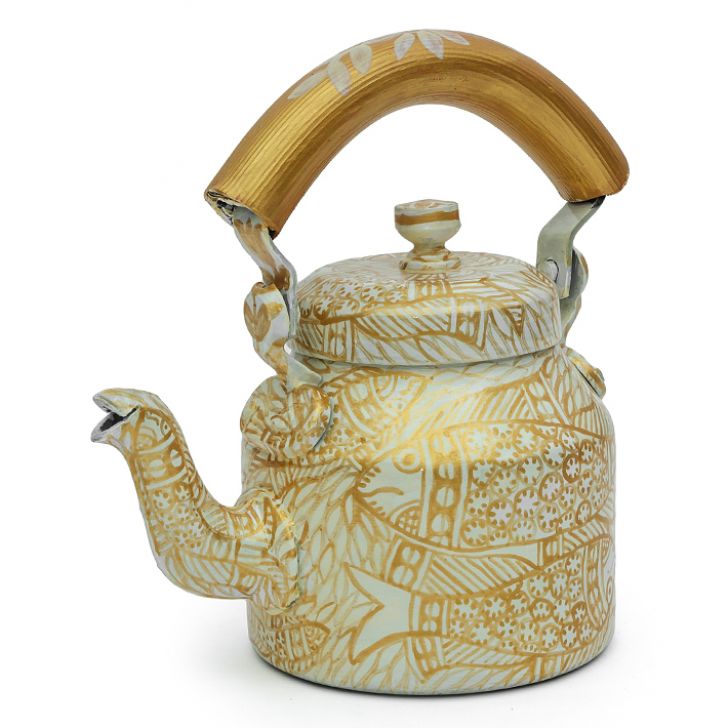 Charming Hand-Painted Teapot for Tea Lovers: GOLDEN POND